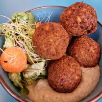 Entrée (Falafels) at Pancake Fever in Caen