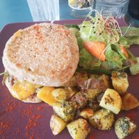 Pancake burger at Pancake Fever in Caen