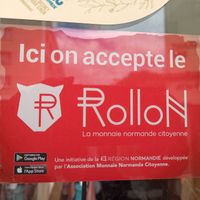 Local cash at Pancake Fever in Caen