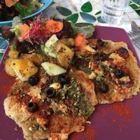 Savoury pancakes  at Pancake Fever in Caen