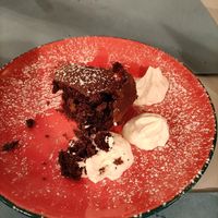 Mini sacher vegana con panna at Pizzeria Capri in Jesolo