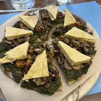 Vegan pizza at Pizzeria Capri in Jesolo