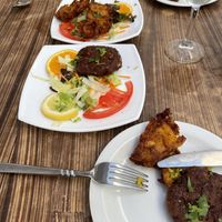 Pakora and onion Bhaji  at Spice Hut in Quesada