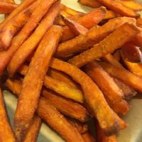 Sweet potato fries - vegan and gluten free at Busboys and Poets - Carroll St in Washington