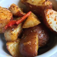 Home fries vegan and gluten free at Busboys and Poets - Carroll St in Washington