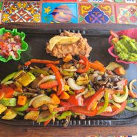Vegetarian Fajitas at Jazmin in San Jose Del Cabo