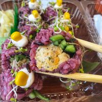 Chickpea “tuna” sushi  at The Root in Wroclaw