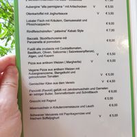 Speisekarte at Il Magazzino delle Scope in Lido Di Jesolo