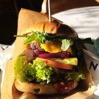 Beyond burger at Mango Vegan Street Food - Bracka in Warsaw