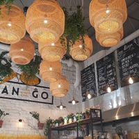The inside at Mango Vegan Street Food - Bracka in Warsaw