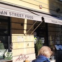 Outside at Mango Vegan Street Food - Bracka in Warsaw