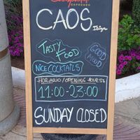 Opening hours checked today, Thursday 30th June 2022. at Caos in Ibiza