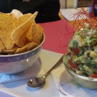 Guacamole and nachos at Caos in Ibiza