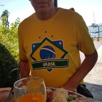 Oj and avo tostadas at Caos in Ibiza