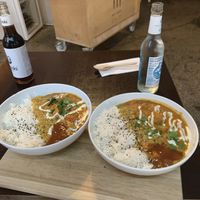 Gemüse curry at Orangebox in Munich