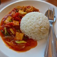  at Lin's Cafe in Savannakhet