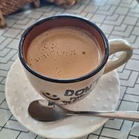 Coconut coffee at Lin's Cafe in Savannakhet