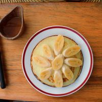 Banana pancake at Lin's Cafe in Savannakhet