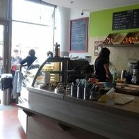 inside the restaurant    at Veggie Garden in Prague