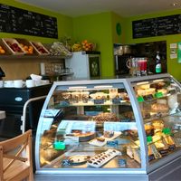 Food Case at Veggie Garden in Prague