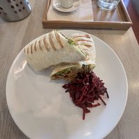 Seitan Wrap  at Veggie Garden in Prague