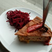 Pizzaquiche at Veggie Garden in Prague