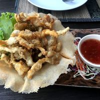 Fried shiitake mushrooms as an appetizer. Delicious.   at Rice Paddy in Koh Yao Noi