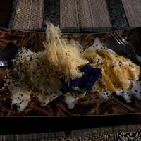 HIGHLY recommend this sticky rice with cotton candied topping. D E L I C I O U S .  at Rice Paddy in Koh Yao Noi