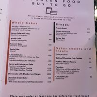 Menu at Chaba Cafe and Gallery in Koh Yao Noi