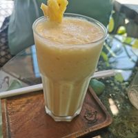 Pineapple smoothie at Chaba Cafe and Gallery in Koh Yao Noi