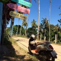 Beautiful location by the beach  at Chaba Cafe and Gallery in Koh Yao Noi