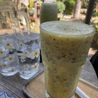 Passion fruit shake  at Chaba Cafe and Gallery in Koh Yao Noi