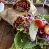 Vegan wrap  at Chaba Cafe and Gallery in Koh Yao Noi