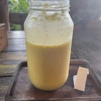 Turmeric mango coconut cleanser  at Chaba Cafe and Gallery in Koh Yao Noi