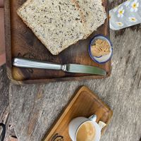 Homemade glutenfree bread w pb   at Chaba Cafe and Gallery in Koh Yao Noi