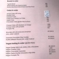 Menu at Chaba Cafe and Gallery in Koh Yao Noi