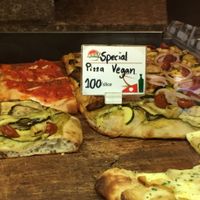 I went passed there again today, and they a 'Special Pizza Vegan' for 100 baht per slice. It was really good. at Pizza Pala Romana in Bangkok