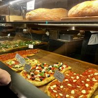 Very busy. No vegan slices were in this window  at Pizza Pala Romana in Bangkok