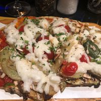 Vegan Ortellano pizza made to order with vegan mozzarella 💚 at Pizza Pala Romana in Bangkok