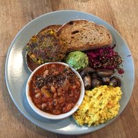 Vegan big breakfast  at Urban Projuice in Albert Park