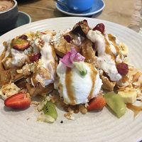 waffles at Urban Projuice in Albert Park