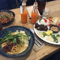 Food, juices and a smoothie at Urban Projuice in Albert Park