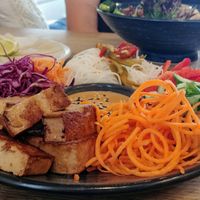 DIY spring rolls at Urban Projuice in Albert Park