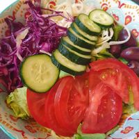 Mixed salad at Quinoa in Florence