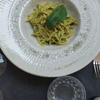 Pasta pesto (I think this was with cheese) at Quinoa in Florence