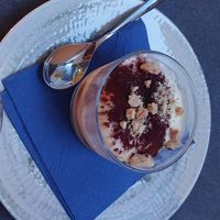 Non vegan Teramisu at Quinoa in Florence