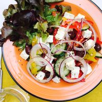 Greek Salad (Vegetarian) at Quinoa in Florence