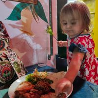 She likes it too at Istanbul in Paraty