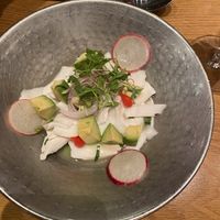 Coconut ceviche (Vegas as is and worth the order!)  at China Poblano in Las Vegas