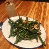 Wok roasted green beans. Way tastier than the way it looks.  at China Poblano in Las Vegas